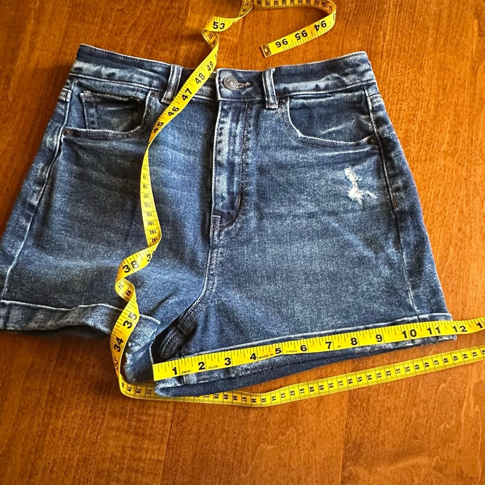 American Eagle Outfitters•women’s highest rise mom shorts•size 4•blue•NWT•new - Picture 14 of 15